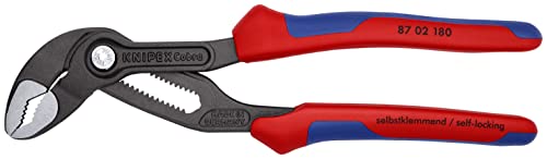 Image of KNIPEX Cobra Water Pump Pliers (Comfort Grip, Red and Blue, 180 mm)