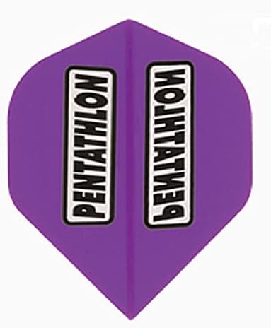 US Darts Pentathlon Purple Standard Dart Vuelos - 3 juegos (9 vuelos) - 100 Micro Ex-Tough