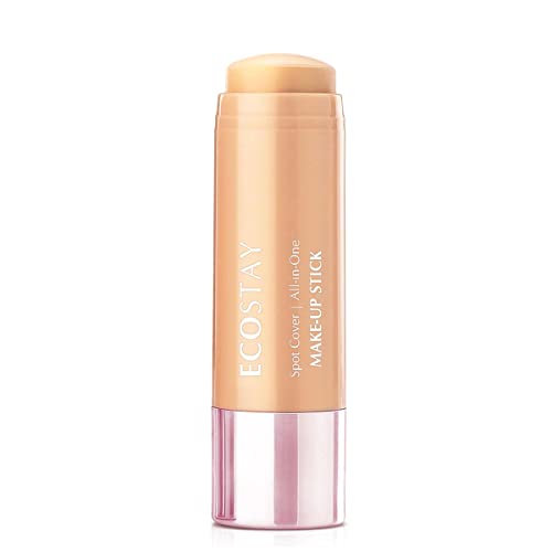 Lotus Makeup Ecostay Matte Finish Spot Cover All in One Make Up Stick with SPF20, Rich Shell, 6.5g