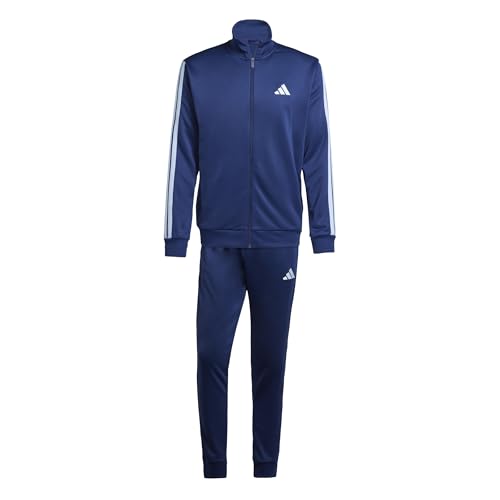 adidas Hombre 3 STRIPES FRENCH TERRY TRACKSUITS, dark blue, XXL