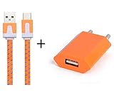 Pack que contiene un cable cargador Noodle 1 m y un adaptador USB para conectar el cable a una toma de corriente