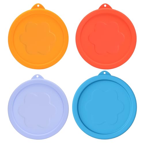 LUVCOSY 1 Cup Silicone Replacement Lids Storage Cover for Pyrex 7202-PC Glass Bowls (Container not Included) 4 Pack Microwave, Dishwasher and Freezer Safe