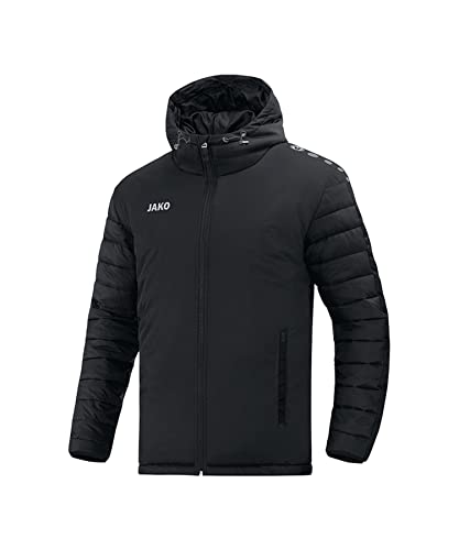 JAKO Herren Stadionjacke Team, Schwarz, S