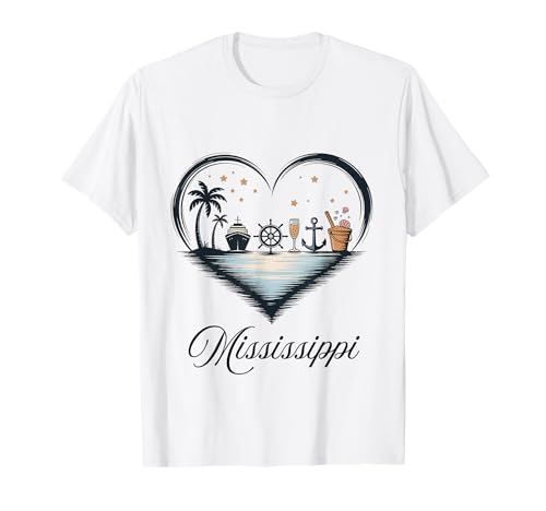 Girls Trip Cruise Vacation Travel Mississippi T-Shirt