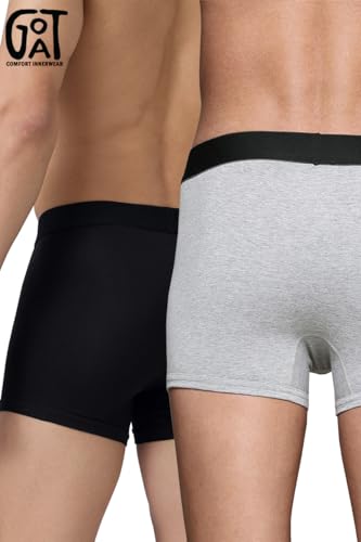 Image of Goat Mens Boxer Trunk Cotton Blend Pack of 2 Pieces