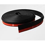 Dilraba 車内 静音化 ウェザーストリップ Z型 静音モール 気密性アップ (黒, 5m)