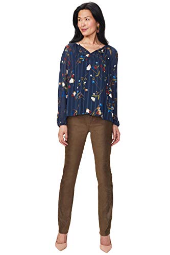 Nydj Women's Peasant Blouse, Oceanview Garden, Xs #TOP3