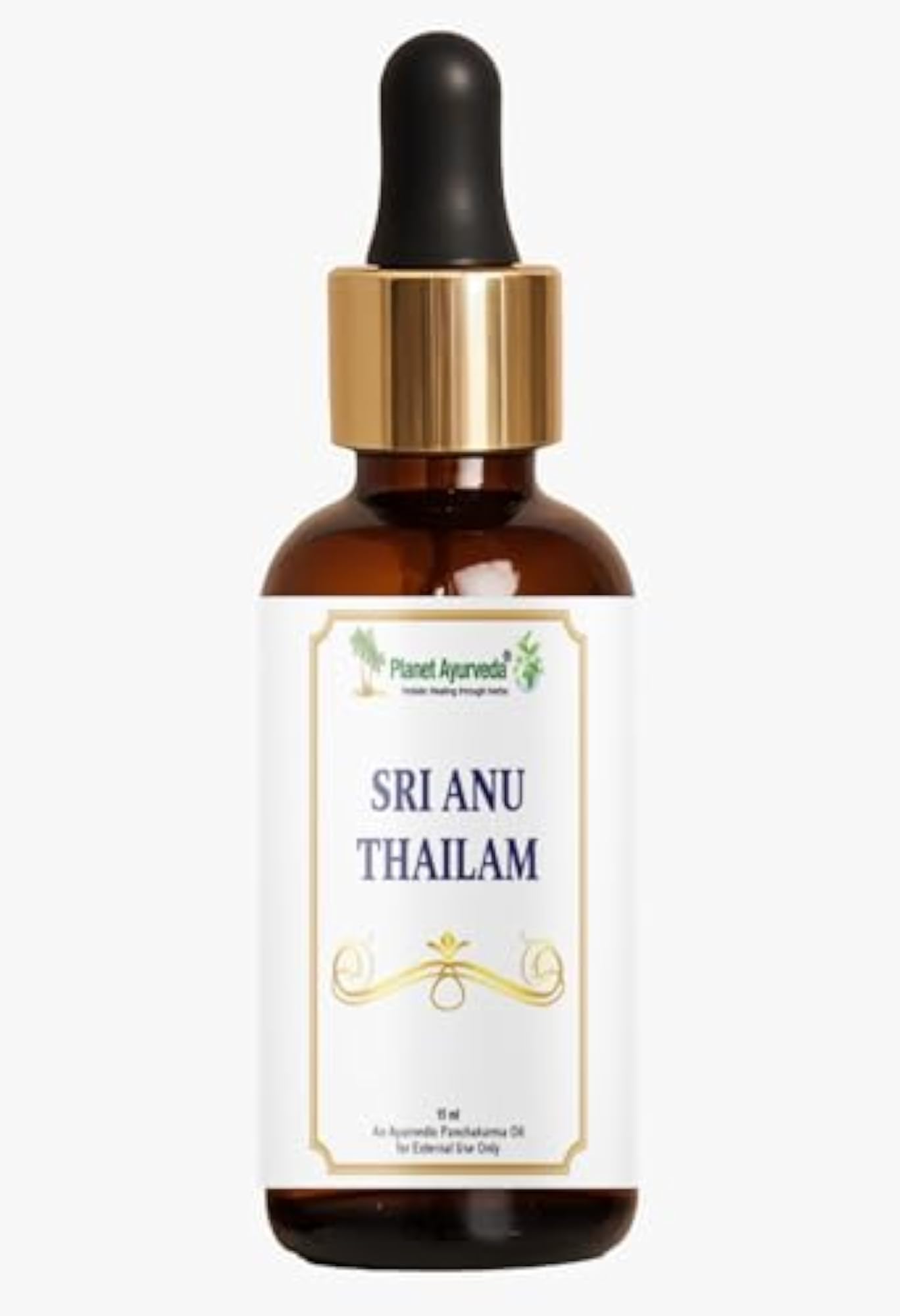 Sri Anu Tailam Ayurvedic Oil for Ear, Nose, Throat