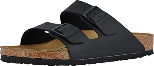 Birkenstock Unisex Arizona Sandal,Black Birko-Flor,38 M EU