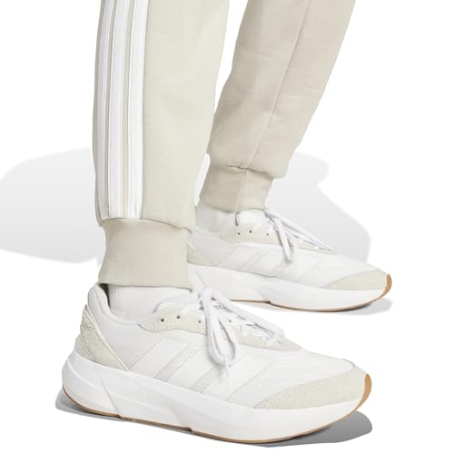 adidas Women's Essentials 3-Stripes Fleece Slim Pants, Wonder Alumina/White, XL – Ansicht 4