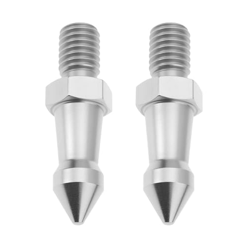 Image of SG Store 2Pcs M8 Stainless Steel Foot Spike for Photographic Equipment 12x5x22mm