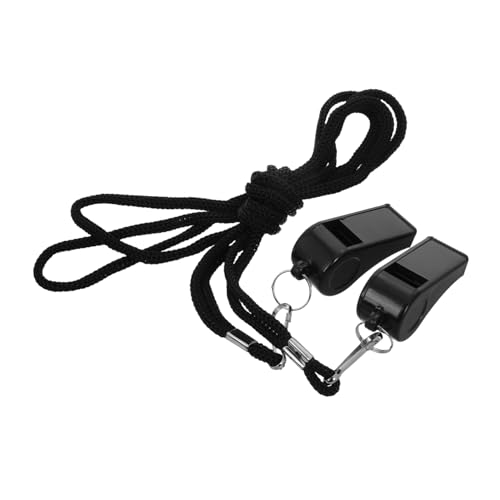 Silbatos árbitro 2 piezas Toddmomy negro miniatura 1