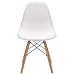 Pack 4/6 sillas de Comedor Silla diseño nórdico Retro Estilo (Blanco-4)