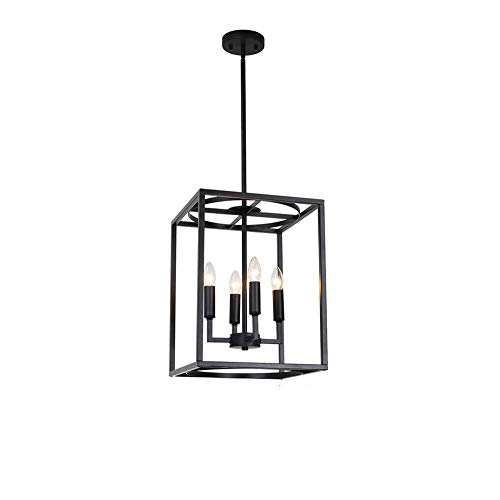 Lampe suspendue en fer de style industriel avec hauteur réglable