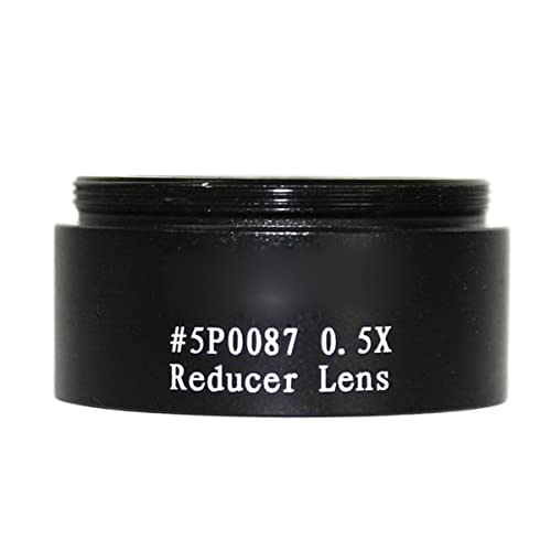 Reductor focal 0.5X para telescopio de 1.25" que duplica el campo visual en astrofotografía