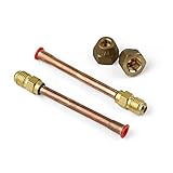 Conector de Tubo de Cobre para Aire Acondicionado 1/4 - 3/8, Equipos de Refrigeración