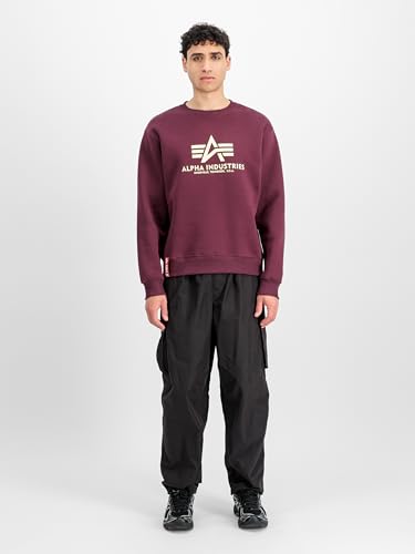 Alpha Industries Basic Sweater Pull-Over Homme aux finitions soignées et coton premium