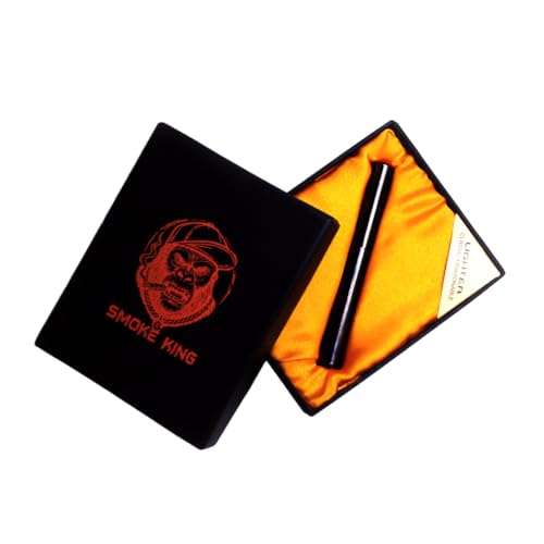 Image of Smoke King Vintage Trench Lighter Refillable Soft Flame Copper Lighter, Nunchaku Style, Leak-Proof EDC Pocket Lighter, for Men (Fuel Not Included)