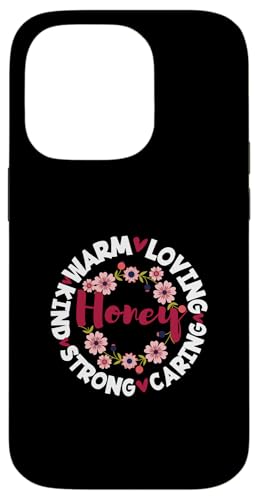 はちみつ 祖母 感謝 家族 かわいい はちみつ おばあ スマホケース iPhone 14 Pro 用