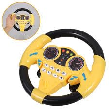 WESTRET Kids Driving Steering Wheel Toy – Interactive Musical Toy with Lights & Sound – Busy Activity Toy for Toddlers & Children (Yellow)-image-45