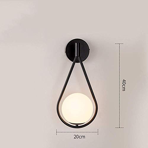 Lámpara de pared de bola de vidrio para iluminar pasillos oscuros con LED 5
