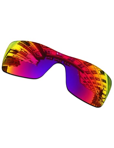 Image of Lenses Replacement for Oakley Batwolf OO9101 Sunglass - Midnight MirrorCoat Polarized