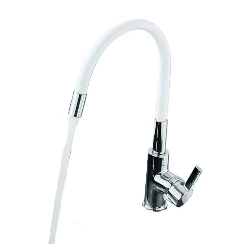 Grifo de fregadero de cocina mezclador de agua fría y caliente con rotación de 360 2