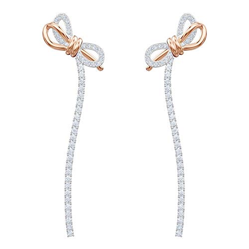 Swarovski Orecchini Lifelong Bow, bianco, Mix di placcature
