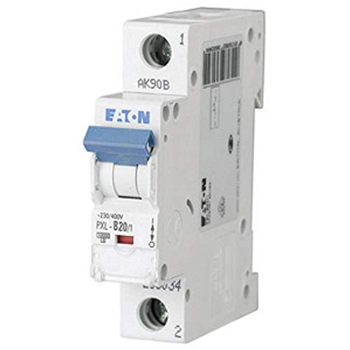 Disjoncteur 1 pôle 20A Eaton PXL-C20/1 pour protection circuit 230V AC