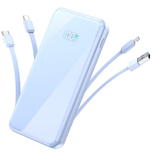 Portable Charger,50000mAh Power Bank Built-in Cable, 22.5W...