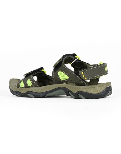 Image of PARAGON Men Colourblocked Green Sandals
