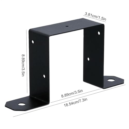 Brackets para postes de madera 4x4 soportes de valla exterior 7