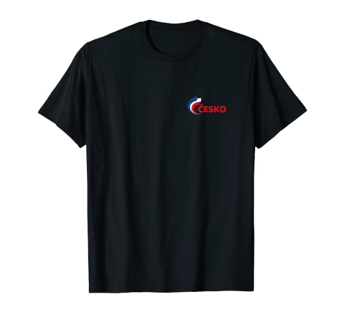 Flag Czech Republic T-Shirt, Black