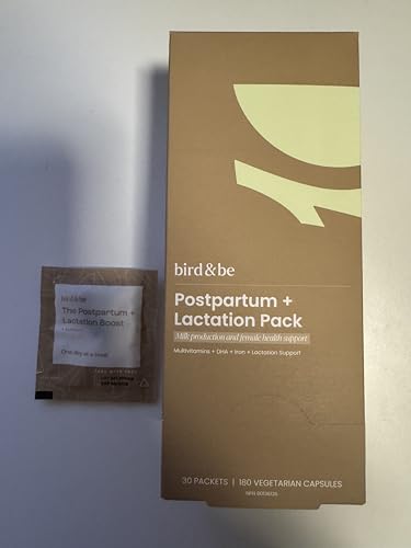 The Postpartum with Lactation Boost - Vitamins to Support Hormones, Recovery and Milk Supply for Chest/Breastfeeding - Includes DHA (Omega-3), Iron, Choline, B12-30-Day Supply