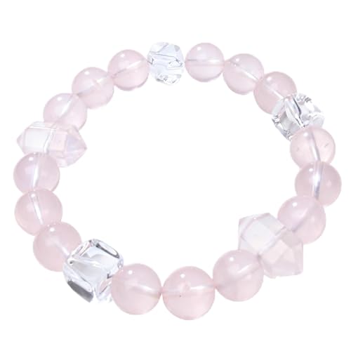 10mm Natural Crystal Beads Bracelet for Women Men Therapeutic Bracelet Spiritual Stretch Beaded Jewelry Round Beaded
