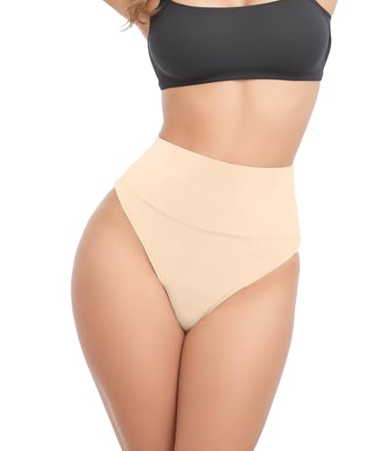 Image of ZENUTA 1 PACK Thong Shapewear Tummy Control, Shaping Seamless Underwear for Women, Body Shaper Tummy Control Panties Girdle (XL-XXL, Nude)