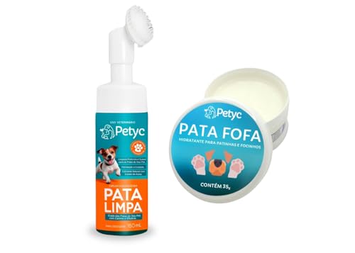 Kit Pata Limpa 150 mL + Pata Fofa 35g PETYC Higienizador de Patas e Hidratante de Patinhas e Focinho