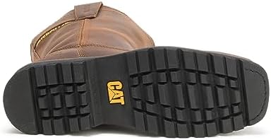 Cat Footwear Men's Wellston Steel Toe, Dark Brown, 7 Wide | Image 4