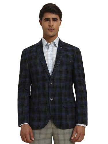 Image of Cantabil Men's Checkered Winter Wear Smart Fit Blazer (P MBZF00040)