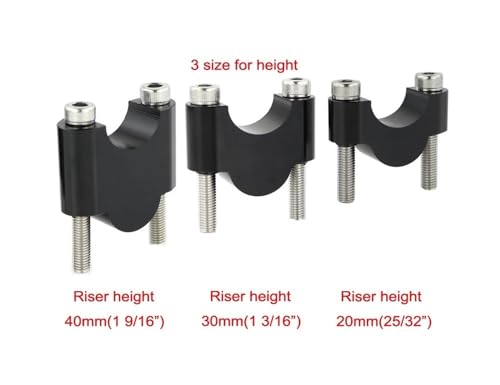 Abrazadera elevador manillar de aluminio robusto para motocicleta V7 2014-2019 3