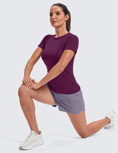 Image of MathCat Seamless Short Sleeve Workout Tops for Women