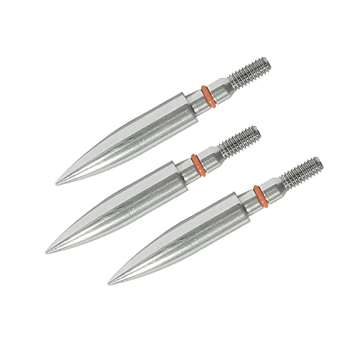 Image of 100 /125 /150 /200 /300 Grains Archery Field Points Practice Field Tips, Archery Target Practice Hunting Arrow Tip for Recurve, Compound Bow Crossbow, Stainless Steel Screw in Broadheads