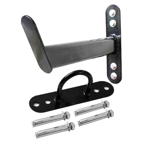 Gancho de cuerda de batalla para pared - gancho de montaje, suspensión de cuerda de entrenamiento | Estante de pared de cuerda compacto, soporte pesado para cuerda de gimnasio, almacenamiento de