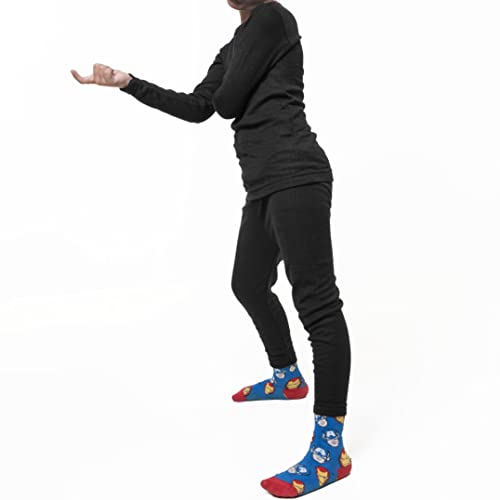 Boys Cold Weather Fleece-Lined Thermal Underwear 2-Piece Set2