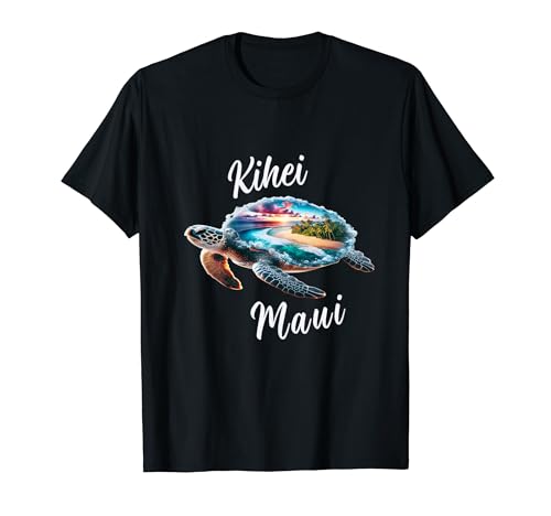 Kihei Maui Hawaii Beach on Sea Turtle Men Women Kids T-Shirt