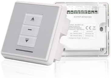 AC227-13 Single Radio Receiver – Wall Mounted Switch for Roller Shutters, Motorized Shades, Blinds Motor