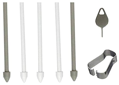 Touch Pen S Pen Stylus Pen Replacement Tips/Nibs with Removal Tweezer for Samsung Galaxy Tab S7 S7+ Plus (Tab S7/S7+ Tips-White)