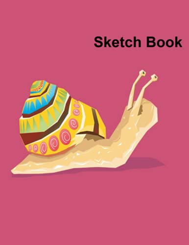 Cuaderno de Dibujo (Sketch Book), Diseño Caracol, Tamaño 8.5x11 Pulgadas, 110 hojas, para dibujar y pintar (Spanish Edition)