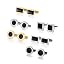 6 pack Cufflinks Golden & Silver