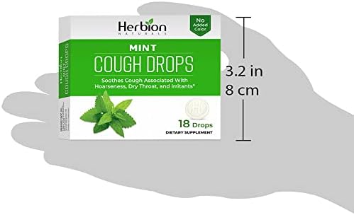 Herbion Naturals Cough Drops, Mint - 18 Drops